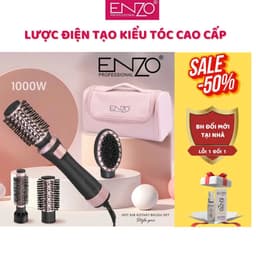 Thumbnail Lược điện chải tóc ENZO 756, lược điện uốn cụp tạo kiểu đa năng, bảo hành 5 năm 1