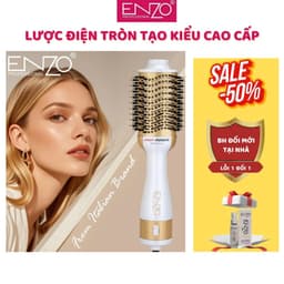 Thumbnail Lược điện ENZO 4134 Thương hiệu ITALIA lược tròn tạo kiểu tóc chuyên nghiệp 4 trong 1 chải tóc thổi khí nóng 1