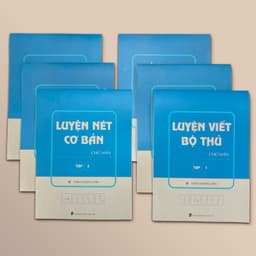 Thumbnail COMBO 6 VỞ GIẤY LUYỆN VIẾT CHỮ HÁN, CÁC NÉT CƠ BẢN, BỘ THỦ TIẾNG TRUNG(tặng bút) 2