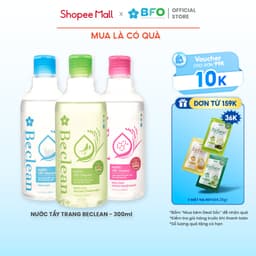 Thumbnail Nước Tẩy Trang Làm Sạch Sâu Không Cồn Không Paraben Dịu Nhẹ Cho Da BFO Beclean 100ml/300ml 1