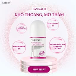 Thumbnail Lăn Khử Thâm Sáng Da Vùng Dưới Cánh Tay WHISIS Glutathione Fresh Roll On Deodorant 50ml 3