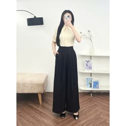 Thumbnail Áo Sơ Mi Nữ 𝐂𝐂𝐇𝐀𝐓 Dáng Ôm Elie Trang Trí Nơ Tay Chất Liệu Mango Mềm Mịn 94SNE2001ST 2
