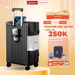 Thumbnail Vali kéo Siêu To Có Cốc Đựng Nước, Sạc Điện Thoại Size 28 302/309, Vali kéo du lịch Kingsun Size 28 Cao Cấp 1