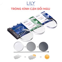 Thumbnail Tròng kính cận loạn có độ LILYEYEWEAR mắt kính hạn chế ánh sáng xanh, đổi màu đi nắng, chống tia UV400 2