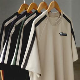 Thumbnail Áo thun LoGo HINMAM NAD Unisex Áo phông nam nữ tay lỡ 2 Soc oversize form rộng chất liệu cotton dệt tổ ong thoáng mát 2