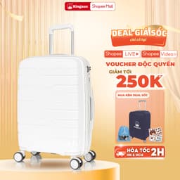 Thumbnail Vali Kéo Du Lịch Nhựa PP01 Cao Cấp Kingsun Chống Va Đập Size 20/24, Bảo Hành 5 Năm 1