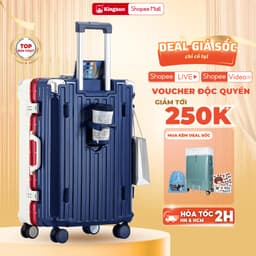 Thumbnail Vali khung nhôm cao cấp Kingsun KS-607 (Khay đựng nước+Móc treo đồ+Bánh xe giảm xóc), Bảo hành 5 năm 1