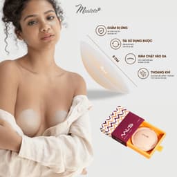 Thumbnail Miếng Dán Ngực Mustoto Nhũ Hoa Đầu Ti Mỏng Màu Da Size 8cm (PK26) 1
