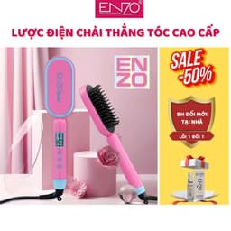 Thumbnail Lược điện chải tóc ENZO 4102B thương hiệu ý , sấy tạo kiểu tóc chuẩn salon BH 5 NĂM 1