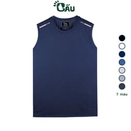 Thumbnail Áo thun ba lỗ nam Gấu 194 vải thun mè co dãn 4 chiều, áo thể thao - gym - bóng đá, from slim fit - MÈ NGANG MŨI TÊN 2