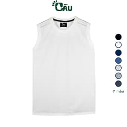 Thumbnail Áo thun ba lỗ nam Gấu 194 vải thun mè co dãn 4 chiều, áo thể thao - gym - bóng đá, from slim fit - MÈ NGANG MŨI TÊN 1