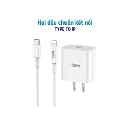 Thumbnail Bộ Sạc Nhanh Chính Hãng Hoco C76 Plus Type-C To LN PD 20W Dành Cho iP 7 Đến 14-Promax Chân Tròn 3