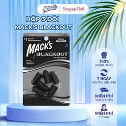 Thumbnail Hộp 3 đôi nút bịt tai chống ồn Black Out dùng cho âm nhạc thương hiệu Macks 1