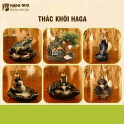 Thumbnail Thác khói xông trầm hương HAGA, xông trầm nụ tỏa khói huyền ảo - Nhiều mẫu mã 1