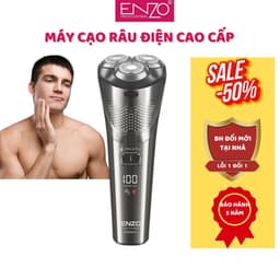 Thumbnail Máy cạo râu điện ENZO 9305 lưỡi dao xoay,lưỡi cạo nổi 3D ôm mặt,pin sạc siêu bền,chống nước ipx6 bh 5 năm 1