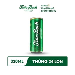 Thumbnail HỎA TỐC HÀ NỘI - Thùng 24 lon Bia Trúc Bạch - HABECO (330ml/lon) 1