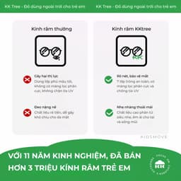 Thumbnail Kính râm gấp gọn cho bé Kocotree, UV400, gọng dẻo TR90, siêu nhẹ 20g, mắt kính phân cực 7 lớp 4
