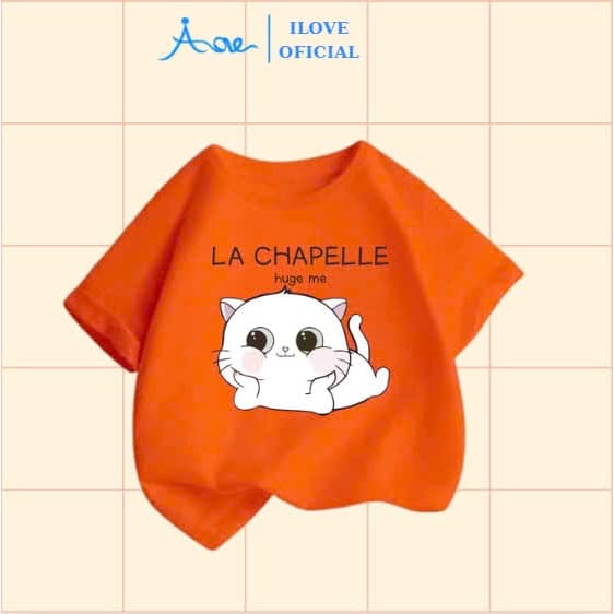 Ảnh ILOVE Áo thun CHÚ MÈO dễ thương, áo phông cộc tay chất COTTON mềm mịn, thoáng mát dành cho bé gái 8.5-32kg 2