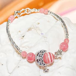Thumbnail Vòng Tay Thiết Kế 9 Viên Charm Mặt Trăng Ngôi Sao Nhiều Màu SP002754 Gypsy.lala 3