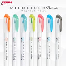 Thumbnail Bút Dạ Quang Mildliner Brush Zebra Pen 25 Màu- Đầu Highlight 0.5mm-0.7mm - [Chính hãng] - 1 cây 1
