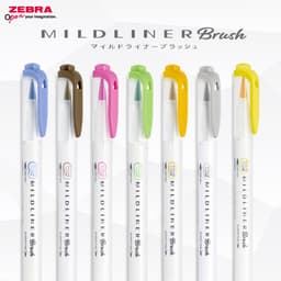 Thumbnail Bút Dạ Quang Mildliner Brush Zebra Pen 25 Màu- Đầu Highlight 0.5mm-0.7mm - [Chính hãng] - 1 cây 2