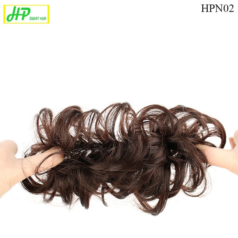 Ảnh Tóc giả búi xoăn HP SMART HAIR, mã HPN02, tóc như tóc thật 2
