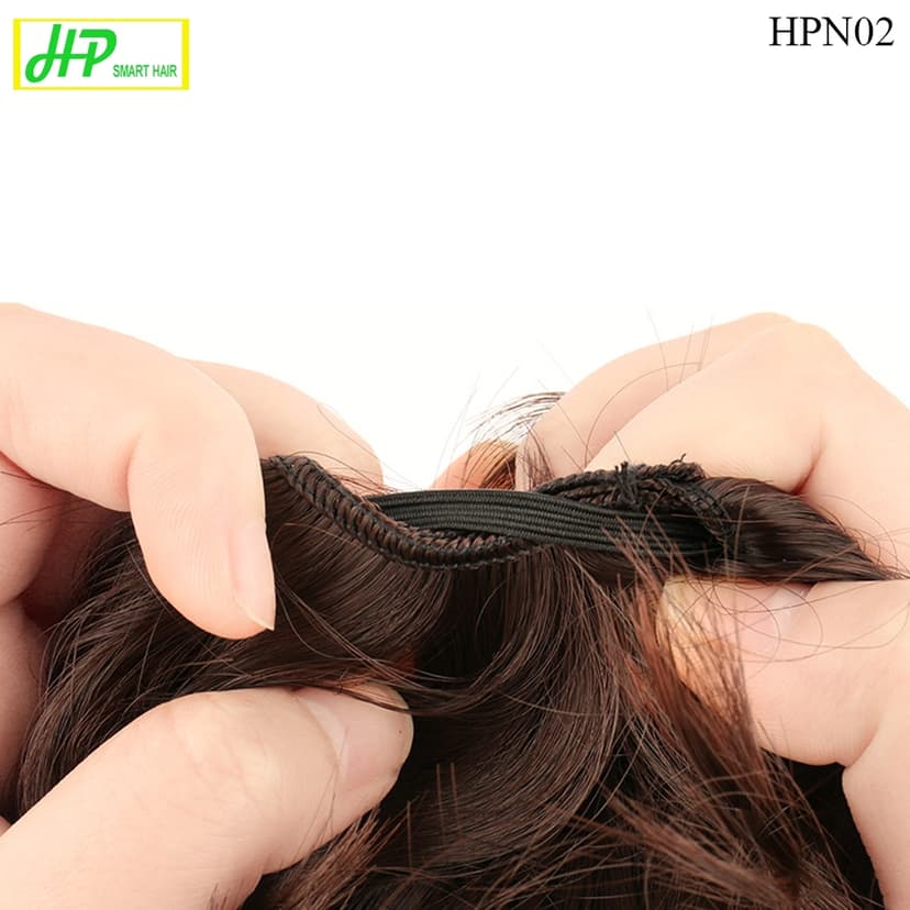 Ảnh Tóc giả búi xoăn HP SMART HAIR, mã HPN02, tóc như tóc thật 1
