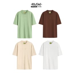 Thumbnail Áo Thun Tay Ngắn Vải S.Café Thêu Icon Form Loose - Routine 10S25TSS008 2