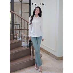 Thumbnail Quần JEAN KAYLIN form ôm ống loe chất vải Denim dầy dặn phong cách BST Hè 2025 - N2454 2