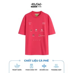 Thumbnail Áo Thun Tay Ngắn Vải S.Cafe In Patch Form Boxy - Routine 10S25TSS048 2