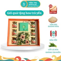 Thumbnail Yến Thị - Gói quà Hoa Trà Yến tặng mọi dịp sinh nhật, Lễ, 20/10, 20/11, 8-3/ 30% yến thô/ hũ 70ml 1