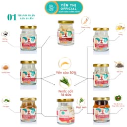 Thumbnail Yến Thị - Gói quà Hoa Trà Yến tặng mọi dịp sinh nhật, Lễ, 20/10, 20/11, 8-3/ 30% yến thô/ hũ 70ml 2