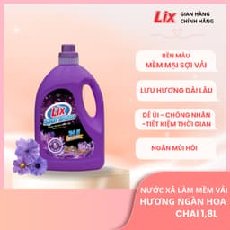 Thumbnail Nước xả làm mềm vải Lix sạch thơm hương ngàn hoa túi 1,8/ 2,2L - Nước xả hạt lưu hương thơm lâu thấm sâu sợi vải - Lixco 2