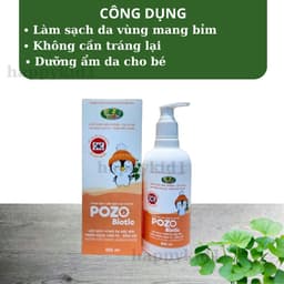 Thumbnail Dung Dịch Vệ Sinh Chống Hăm Tả Pozokids Giữ Ẩm Làm Mền Nuôi Dưỡng Da Bé KHÔNG CẦN TRÁNG LẠI 250ML 3