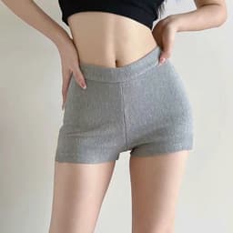 Thumbnail Quần đùi nữ Orie Choobe legging ôm biker short lưng cao vải gân tăm dày dặn co giãn tốt basic QS26 1