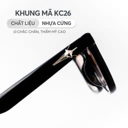 Thumbnail Kính mát dáng vuông thời trang LILYEYEWEAR chất liệu nhựa cao cấp chống UV400 kiểu dáng hiện đại thời trang  KC26 3
