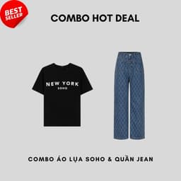Thumbnail COCO SIN - Combo Quần Jean Xanh Monogram CCS 4