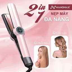 Thumbnail Máy Uốn Duỗi Tóc Cao Cấp Nanomax SM-868, 3in1 Vừa Uốn Duỗi Vừa Chải Tơi Tóc, Nẹp Máy Ceramic Gắn Lược Tháo Rời 2