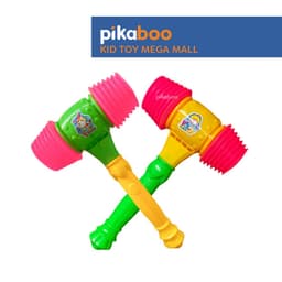 Thumbnail Búa nhựa hơi 2 đầu Pikaboo, chất liệu nhựa ABS an toàn, kích thích trí tuệ và tư duy phản xạ của bé 1