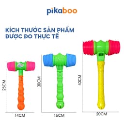 Thumbnail Búa nhựa hơi 2 đầu Pikaboo, chất liệu nhựa ABS an toàn, kích thích trí tuệ và tư duy phản xạ của bé 3