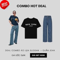 Thumbnail COCO SIN - Combo Quần Jean Xanh Monogram CCS 1