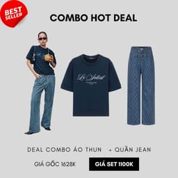 Thumbnail COCO SIN - Combo Quần Jean Xanh Monogram CCS 2