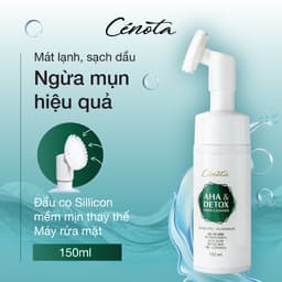 Thumbnail Bọt Rửa Mặt Ngừa Mụn Unisex CENOTA AHA & DETOX 150ml, Sữa Rửa Mặt Kiềm Dầu 1