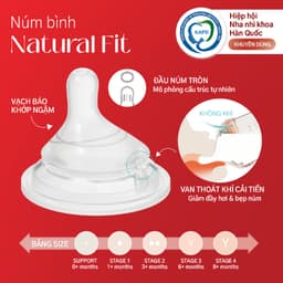 Thumbnail Núm bình Moyuum Natural Fit Mov.aa - Đủ size - Hộp 2 chiếc 2