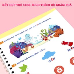 Thumbnail Bộ 3 Vở Luyện Viết Thần Kỳ TNBOOKS Tự Bay Mực Cho Bé Vào Lớp 1 - Luyện Viết Chữ Đẹp (4-6 Tuổi) 4