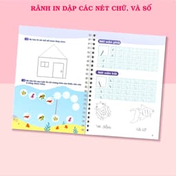 Thumbnail Bộ 3 Vở Luyện Viết Thần Kỳ TNBOOKS Tự Bay Mực Cho Bé Vào Lớp 1 - Luyện Viết Chữ Đẹp (4-6 Tuổi) 3