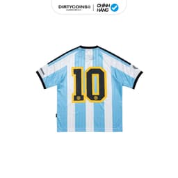 Thumbnail Áo Thun DirtyCoins Soccer Jersey Striped Baby Blue White 3