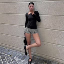 Thumbnail làminapparel - SLANTED V-NECK LONG SLEEVE TOP 2