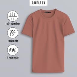 Thumbnail Áo Thun Nữ Couple TX Cổ Tròn Basic Vải Đốm Form Slim Ôm WTS 2375 4