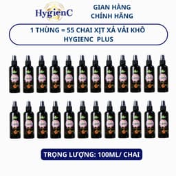 Thumbnail Thùng 55 Chai Xịt Xả Vải HygienC Plus 100ml/Chai - Xịt Thơm Quần Áo Lưu Hương Tới 24H 2